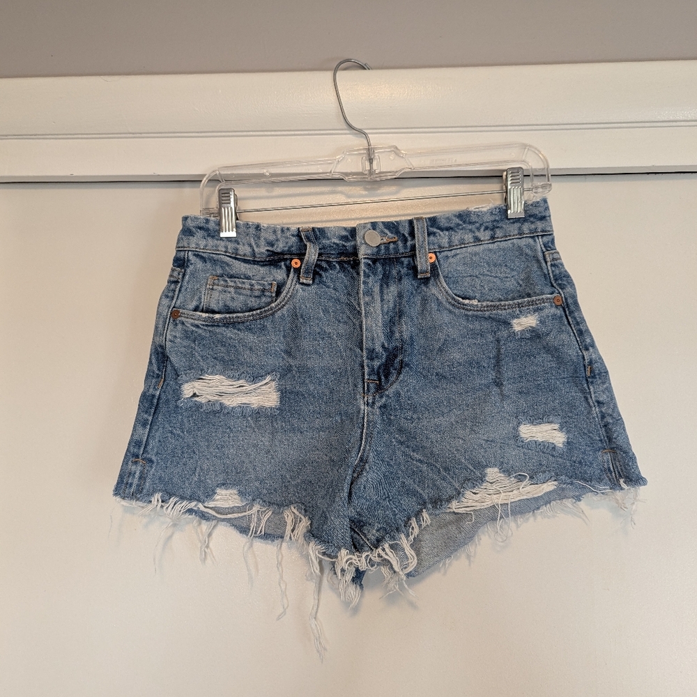 Revolve Blank NYC The Barrow Denim Distressed Shorts